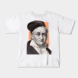 German Mathematician Carl Friedrich Gauss illustration Kids T-Shirt